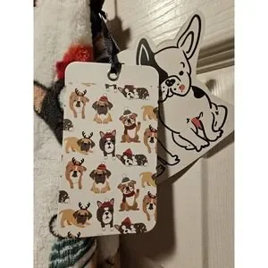 Bedding Pickle Dot French English Bulldog Oversized Plush Throw